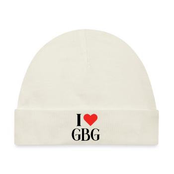 Ich liebe Göteborg GBG - Baby Premium Organic Mütze - Naturweiß - Vorne