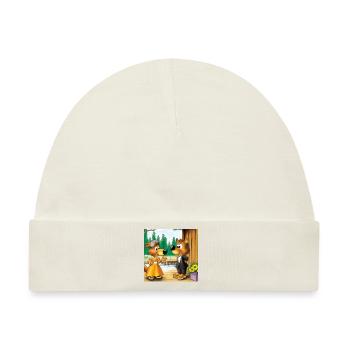 Hochzeit der Füchse - Baby Premium Organic Mütze - Naturweiß - Vorne
