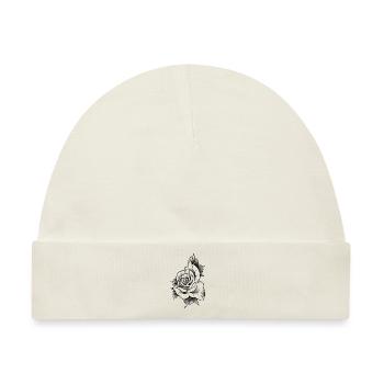 Rosa Linie traditionelle Kunst - Baby Premium Organic Mütze - Naturweiß - Vorne