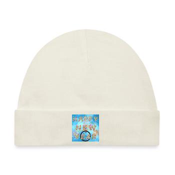 Frohes neues Jahr! - Baby Premium Organic Mütze - Naturweiß - Vorne