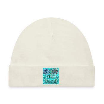 Frohes neues Jahr! - Baby Premium Organic Mütze - Naturweiß - Vorne