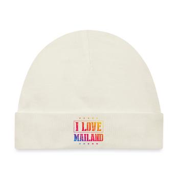 I Love Mailand - Baby Premium Organic Mütze - Naturweiß - Vorne