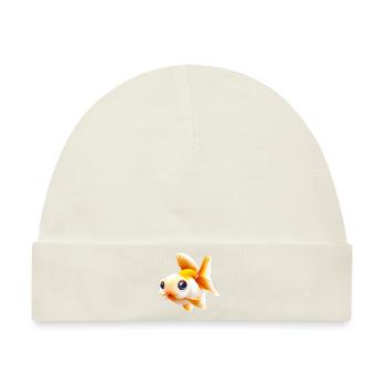 Goldfisch - Baby Premium Organic Mütze - Naturweiß - Vorne