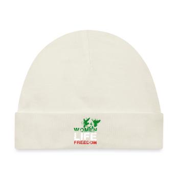 woman life freedom, vögel,iran,flagge - Baby Premium Organic Mütze - Naturweiß - Vorne