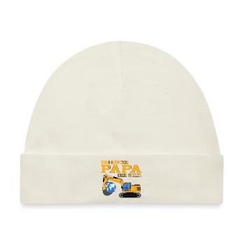 Bagger der beste Papa der Welt - Baby Premium Organic Mütze - Naturweiß - Vorne