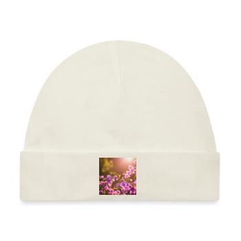 Blumen im Frühling - Baby Premium Organic Mütze - Naturweiß - Vorne