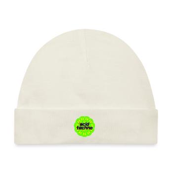 Acid Techno - Baby Premium Organic Mütze - Naturweiß - Vorne