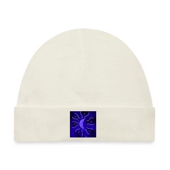ELEKTRISCHER MANDALA MOND - Baby Premium Organic Mütze - Naturweiß - Vorne