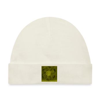 SONNE ÜBER DER GELBEN WÜSTE - Baby Premium Organic Mütze - Naturweiß - Vorne