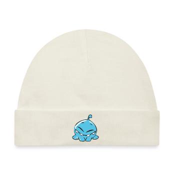 kleines Tropfen Monster - Baby Premium Organic Mütze - Naturweiß - Vorne