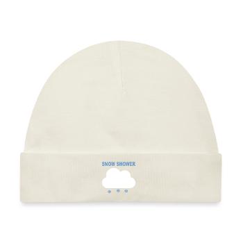 SNOW SHOWER - Baby Premium Organic Mütze - Naturweiß - Vorne
