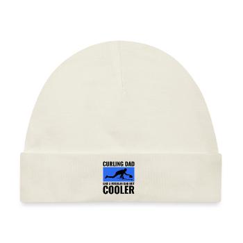 Eisstockschießen Kehren Winter Eissport Papa Vatertag - Baby Premium Organic Mütze - Naturweiß - Vorne