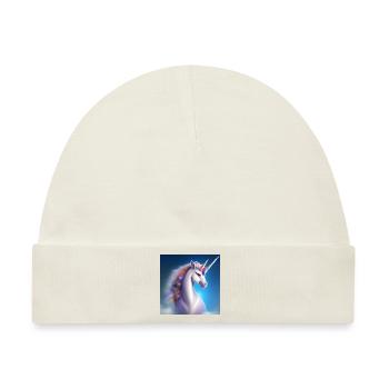 magisches Einhorn - Baby Premium Organic Mütze - Naturweiß - Vorne