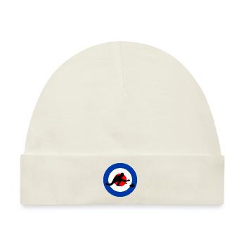 Curling Kehren Winter Eissport Curler Lustig - Baby Premium Organic Mütze - Naturweiß - Vorne