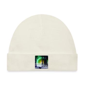 JD Star Artwork No.4 - Baby Premium Organic Mütze - Naturweiß - Vorne