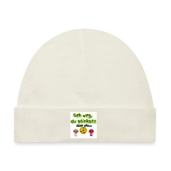 Aber wie... (Du Stinkst!!) - Baby Premium Organic Mütze - Naturweiß - Vorne