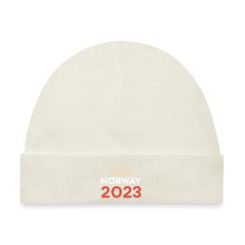 Norway 2023 - Baby Premium Organic Mütze - Naturweiß - Vorne
