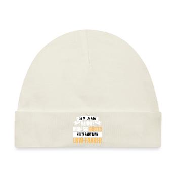 Im alten Rom Götter. Heute LKW Fahrer. Spruch - Baby Premium Organic Mütze - Naturweiß - Vorne