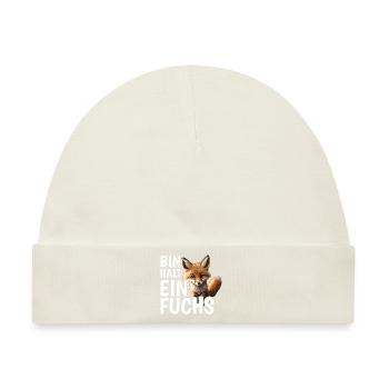 Bin halt ein Fuchs Fuchsliebhaber Statement - Baby Premium Organic Mütze - Naturweiß - Vorne