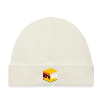 Kreativer BLOCK - Baby Premium Organic Mütze - Naturweiß - Vorne