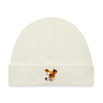 JACK RUSSELL - Baby Premium Organic Mütze - Naturweiß - Vorne