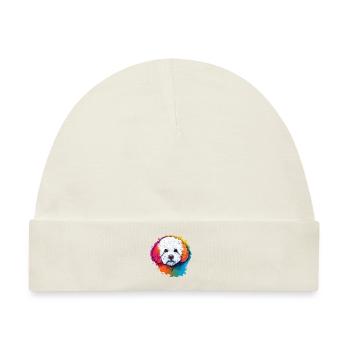 Bichon Frise - Baby Premium Organic Mütze - Naturweiß - Vorne