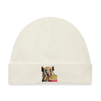 Schweinchen Pommes - Baby Premium Organic Mütze - Naturweiß - Vorne