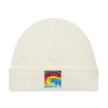 Regenbogen im Sommer - Baby Premium Organic Mütze - Naturweiß - Vorne