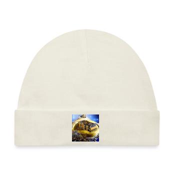 Abstraktion der Uhr - Baby Premium Organic Mütze - Naturweiß - Vorne