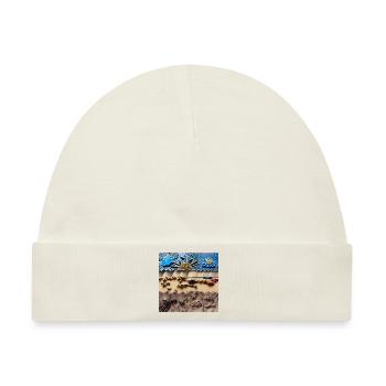 Sonniger Strand - Baby Premium Organic Mütze - Naturweiß - Vorne