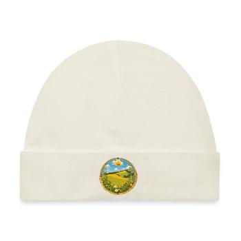 Blühender Frühling - Baby Premium Organic Mütze - Naturweiß - Vorne