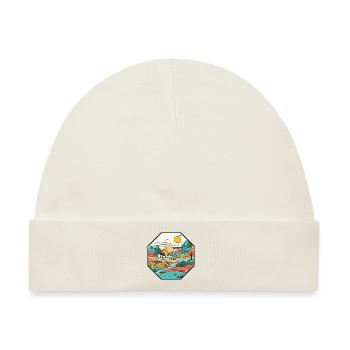 Landschaft auf dem Land - Baby Premium Organic Mütze - Naturweiß - Vorne