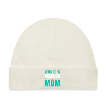 Die beste Mutter der Welt - Baby Premium Organic Mütze - Naturweiß - Vorne