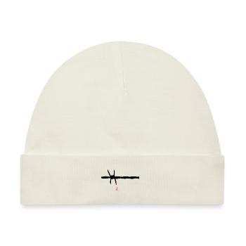 Blutiger Stacheldraht - Baby Premium Organic Mütze - Naturweiß - Vorne