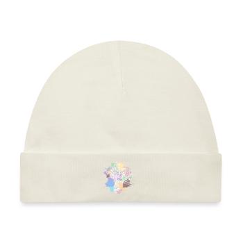 weißer indischer Kopfschmuck Pastellflecken - Baby Premium Organic Mütze - Naturweiß - Vorne