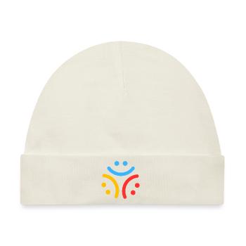 Smile :) Smile :) Smile :) - Baby Premium Organic Mütze - Naturweiß - Vorne