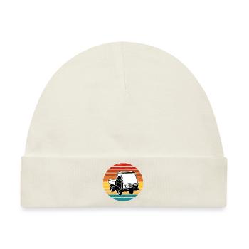 Multicar M25 Multicar Neu Multricar Lastkraftwagen - Baby Premium Organic Mütze - Naturweiß - Vorne