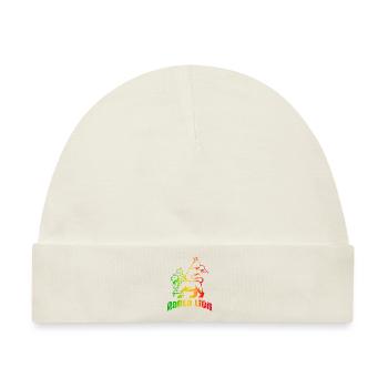 Rasta-Löwe - Baby Premium Organic Mütze - Naturweiß - Vorne