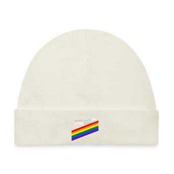 Trans Rights are Human Rights - Baby Premium Organic Mütze - Naturweiß - Vorne