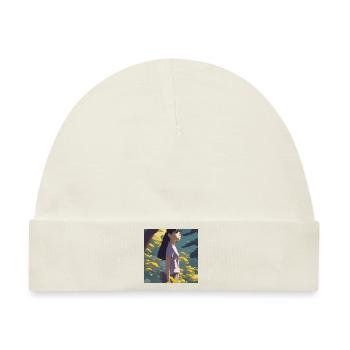 Anime Girl Forrest - Baby Premium Organic Mütze - Naturweiß - Vorne