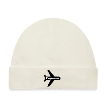 Flugmodus - Baby Premium Organic Mütze - Naturweiß - Vorne