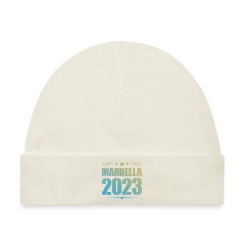 Marbella 2023 - Baby Premium Organic Mütze - Naturweiß - Vorne