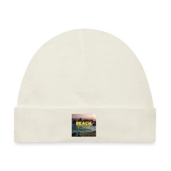 Beach - Baby Premium Organic Mütze - Naturweiß - Vorne