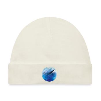 Blauwal - Baby Premium Organic Mütze - Naturweiß - Vorne