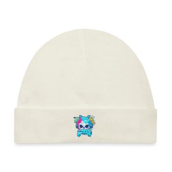 Skullhead Controller - Baby Premium Organic Mütze - Naturweiß - Vorne