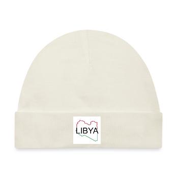 Landkarte von Libyen - Baby Premium Organic Mütze - Naturweiß - Vorne