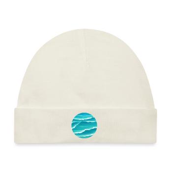 Ocean Waves - Baby Premium Organic Mütze - Naturweiß - Vorne