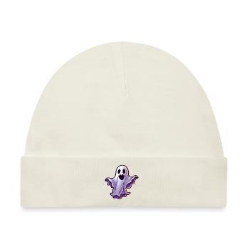Halloween Gespenst Clipart - Baby Premium Organic Mütze - Naturweiß - Vorne