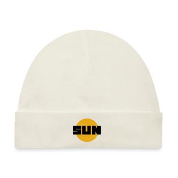 SUN (Original) - Baby Premium Organic Mütze - Naturweiß - Vorne