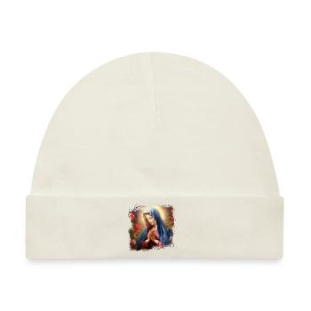 Heilige Maria Maria Madonna Mariana Jungfrau Maria Heilige - Baby Premium Organic Mütze - Naturweiß - Vorne